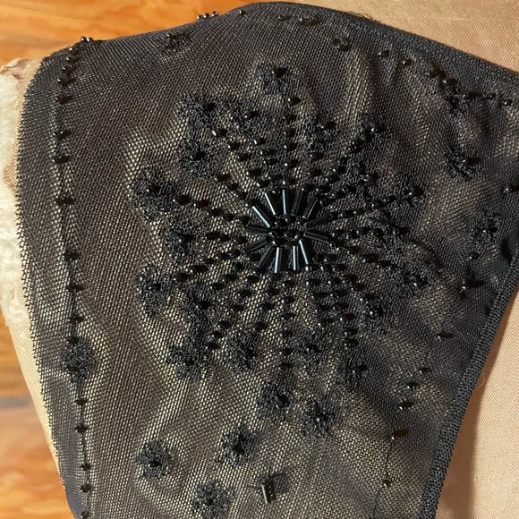 Black Sheer Tie-Back Top - Picture 6 of 8